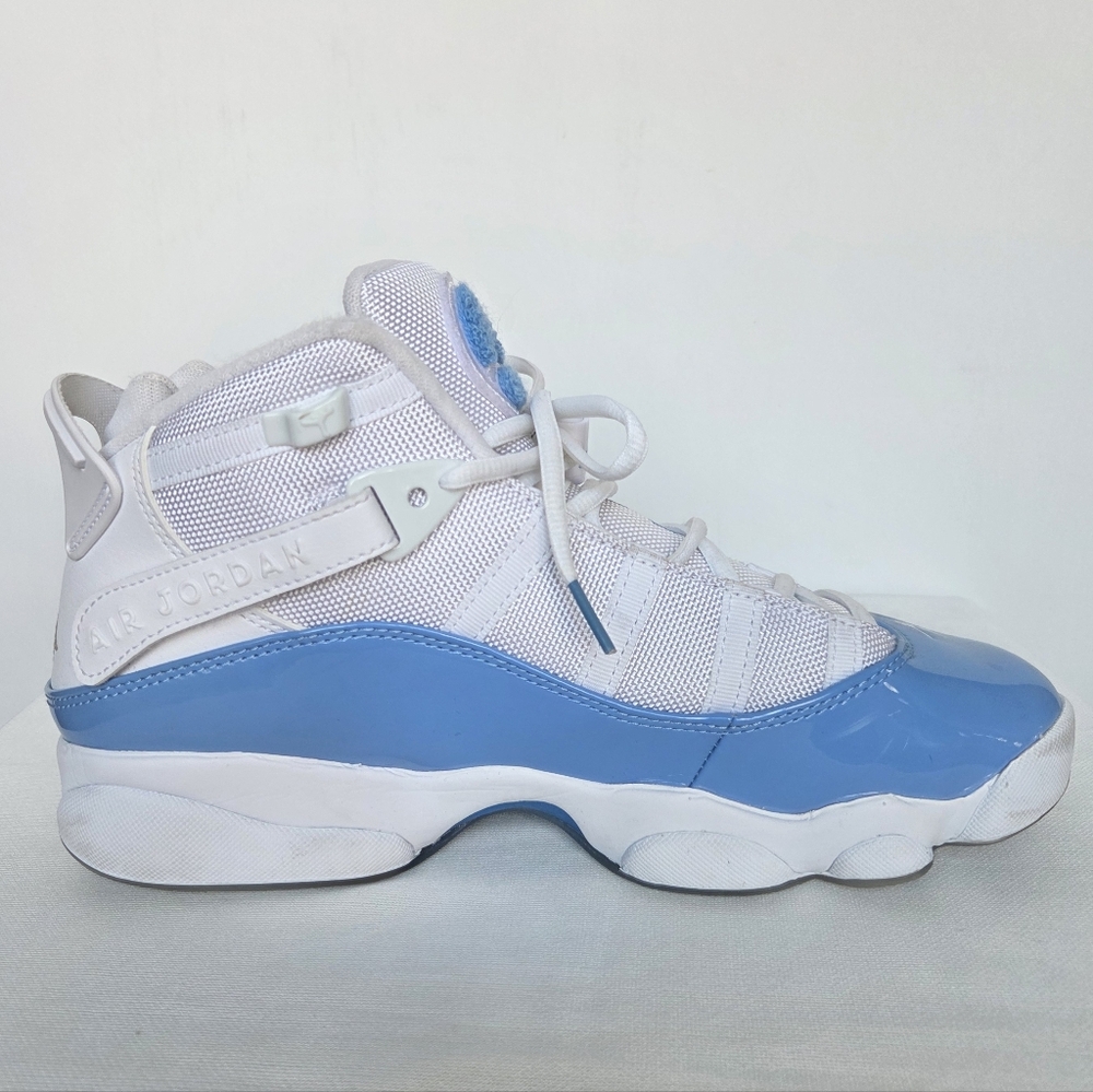 Jordan 6 Rings Blue & White Sneaker Size-8.5 - Picture 3 of 13